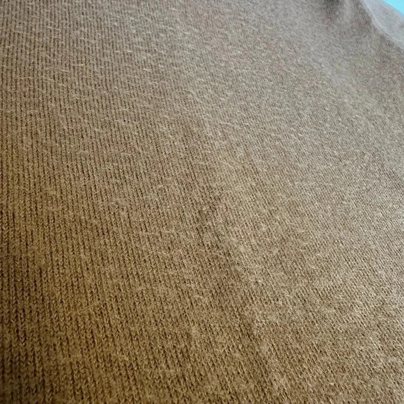 Rena Rowan for Saville Vntg Camel Short Sleeve Sweater Top lambswool blend Sz 1x - Picture 7 of 8